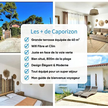 Caporizon-Villa Courant-Terrasse-Proche Plage Mimizan-Plage Kültér fotó