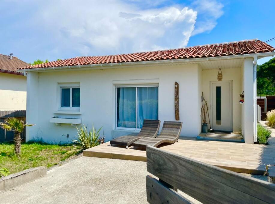 Caporizon-Villa Courant-Terrasse-Proche Plage Mimizan-Plage Kültér fotó
