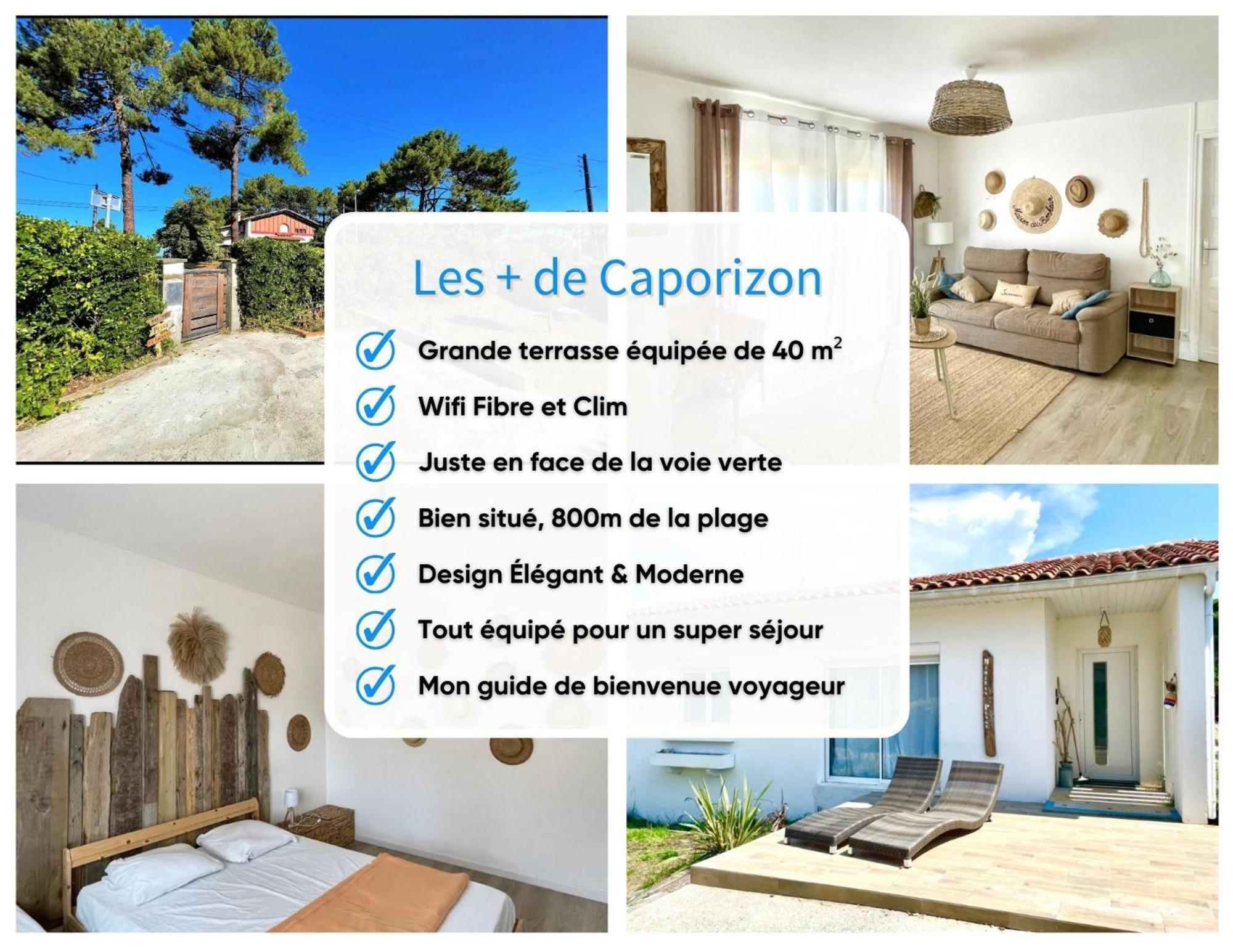Caporizon-Villa Courant-Terrasse-Proche Plage Mimizan-Plage Kültér fotó